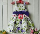 Vestido Laço e Flores
